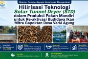 UNU Lampung hilirisasi teknologi solar tunnel dryer dukung pakan mandiri Gapoktan Varia Agung
