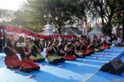 Penari down syndrome di parade Suara Inklusi untuk Semua 2026