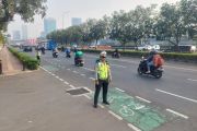 Lalu lintas Gatot Subroto mulai dijaga jelang Sidang Tahunan MPR