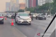 Polisi beberkan kronologi kecelakaan dua mobil di Tol Dalam Kota