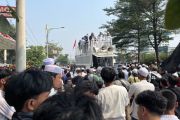 Aksi kecam penistaan agama di Gedung OT Cengkareng picu kemacetan