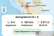 Simalungun Sumut Gempa M 6,4, turut terasa di Aceh