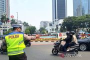 Jalan sekitar Monas kembali dibuka usai kirab HUT RI