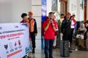 KAI Divre II Sumbar dan Komunitas Railfans Gelar Sosialisasi Anti Pelecehan Seksual di Stasiun dan Dalam Perjalanan Kereta Api