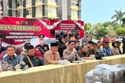 Polda Sumbar musnahkan 124 kilogram ganja siap edar