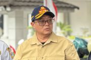 Ada pekerjaan trotoar, separator Transjakarta di Gatot Subroto digeser