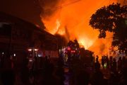 48 ruko di pasar sungai Duri Bengkayang terbakar
