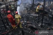 Belasan rumah di Dahor Balikpapan ludes terbakar