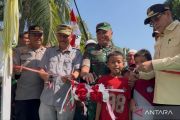 Kodam XXIII/PW bangun Jembatan Garuda di Parimo untuk permudah akses masyarakat