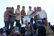 Groundbreakinghunian terjangkau, Ketua Satgas Perumahan RI smpaikandukungan sertipikasigratis bagi MBR dari Kementerian ATR/BPN