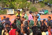 Kodam Udayana membangkitkan semangat anak korban gempa Flores