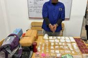 Polres Dumai gerebek persembunyian narkoba di perkebunan sawit, 2 kg sabu dan 4 kg ganja disita