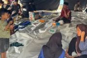 Penyintas kebakaran Muara Angke menanti hari persalinan di pengungsian