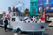 Lanal Lampung tampilkan model KRI Kerambit pada Festival Krakatau 2026