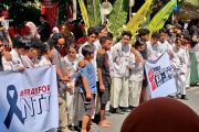 Peringatan HUT ke-81 RI di NTB diwarnai aksi solidaritas untuk NTT