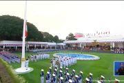 Bendera pusaka diturunkan, rangkaian HUT ke-81 RI di Istana berakhir