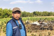 Pesawat aerosport tujun Malang jatuh dan terbakar di Blora