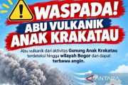 Abu Anak Krakatau capai Bogor, warga diimbau gunakan masker