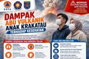 Hati-hati ketika bersihkan abu vulkanik, buang dalam kantong tertutup