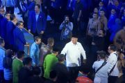 Prabowo-Gibran satu panggung di HUT ke-25 Demokrat