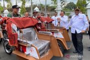 220 becak listrik bantuan Prabowo mulai mengaspal di Tasikmalaya