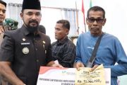Penyaluran jadup korban banjir tahap pertama gelombang satu di Aceh Timur capai 99 persen