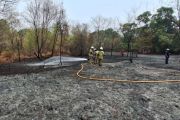Gulkarmat padamkan kebakaran lahan di Penjaringan Jakut