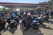 Antrean pembeli BBM di Makassar mulai melandai