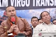 KM Virgo Transport 8 bergeser 1,6 mil laut dalam kondisi terbalik