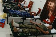 TNI AU gelar donor darah di Natuna