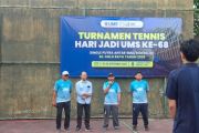 Turnamen Tenis HUT ke-68 UMS diikuti 18 peserta SMA/Sederajat se-Solo Raya
