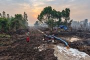 Dukung pencegahan karhutla, PT RHM lakukan pembasahan lahan gambut di musim kemarau