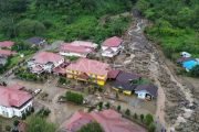 Dampak banjir bandang di Solok