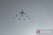 Jet tempur Rafale Indonesia dan Prancis simulasi pengisian bahan bakar di udara