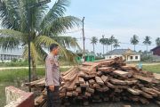 Polres Rohil sita 10 ton kayu olahan tanpa dilengkapi dokumen di Sinaboi