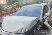 Polisi selidiki kecelakaan mobil tabrak fasilitas umum di Jalan Gatot Subroto