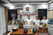 Pelaku penusukan di warung bakso viral di medsos akhirnya ditangkap Polres Dumai