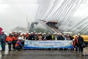 IRF Delegation Visits B3 Arch Bridge on Georgia's North-South Corridor Road Project