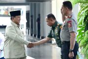 Prabowo tekankan kekompakan dan integritas perwira TNI-Polri