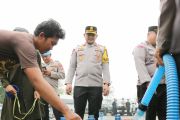 Polres Banjar salurkan air bersih kepada warga terdampak kekeringan di Indrasari