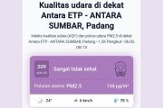 Kualitas udara di Padang pada Kamis sangat tidak sehat