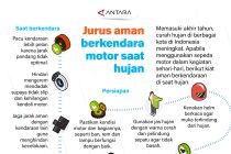 Jurus aman berkendara motor saat hujan