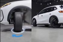 Geely pasangkan penggerak pada EX5 sehingga bisa berputar 90 derajat