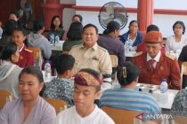 Presiden Prabowo tinjau sekolah rakyat di Tabanan