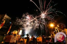 Pesta kembang api di Bengkulu kurang meriah