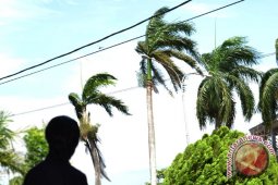 Kecepatan angin di Bengkulu 15 Knot