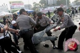 Demo BBM, ratusan pedagang di Medan tutup toko
