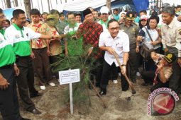 Peserta rakernas SIWO PWI tanam 1.000 pohon