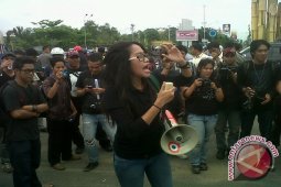 Puluhan Jurnalis Kalbar Demo Tolak Kekerasan