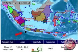 Gempa 5,3 SR guncang Cianjur Jabar